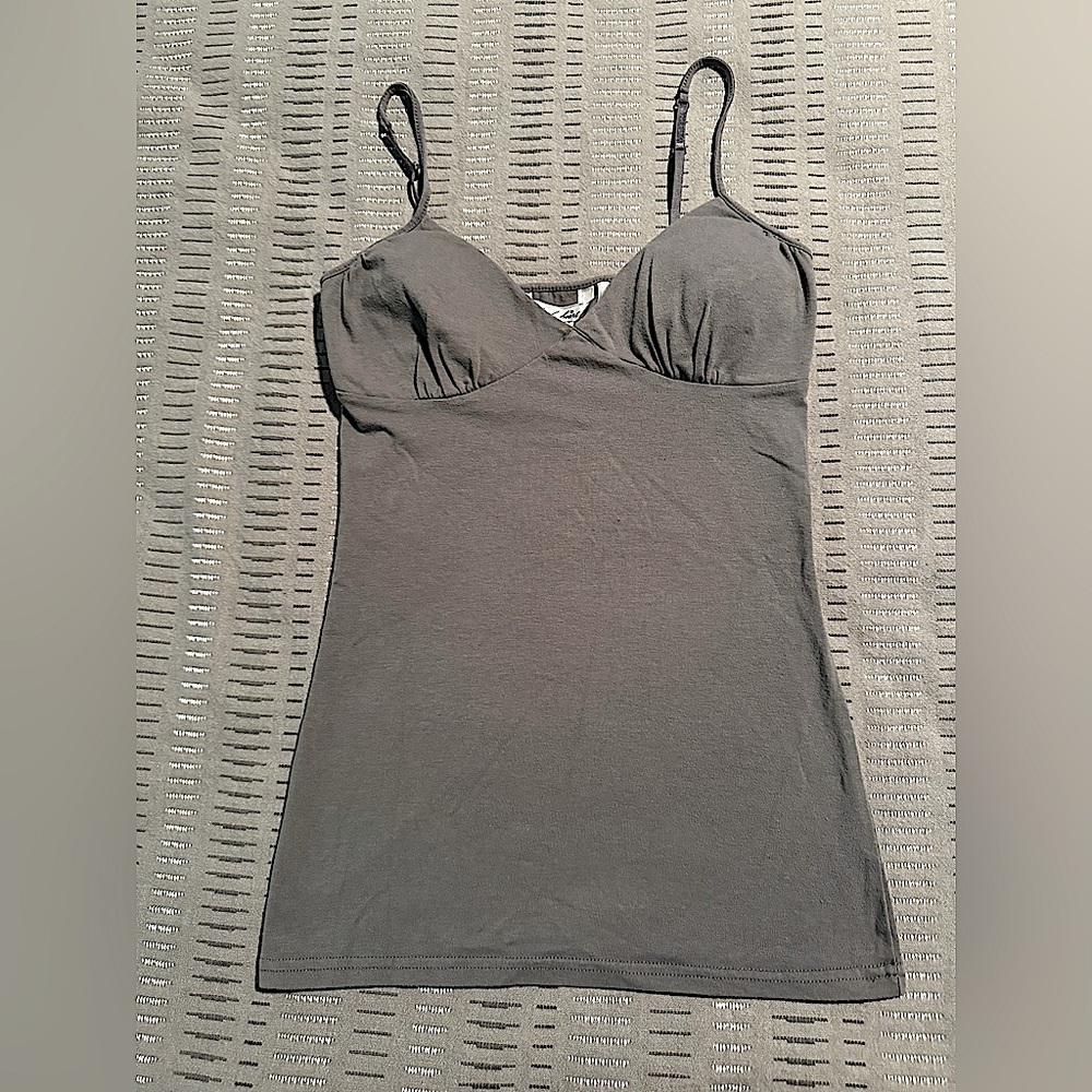 2/$10 - Derek Heart -Stretch Gray spaghetti strap tank top 
- Size Medium